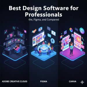 Best Design Software for Professionals: Adobe, Figma, and Canva Compared